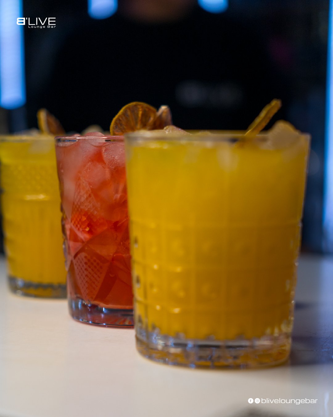 Cocktails e bebidas B'Live